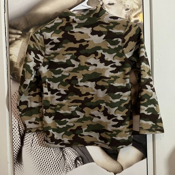 jumping beans Camo Long-Sleeve Pullover with Orange Trim - Picture 3 of 3
